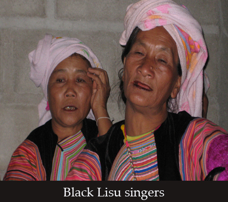 two Black Lisu singers